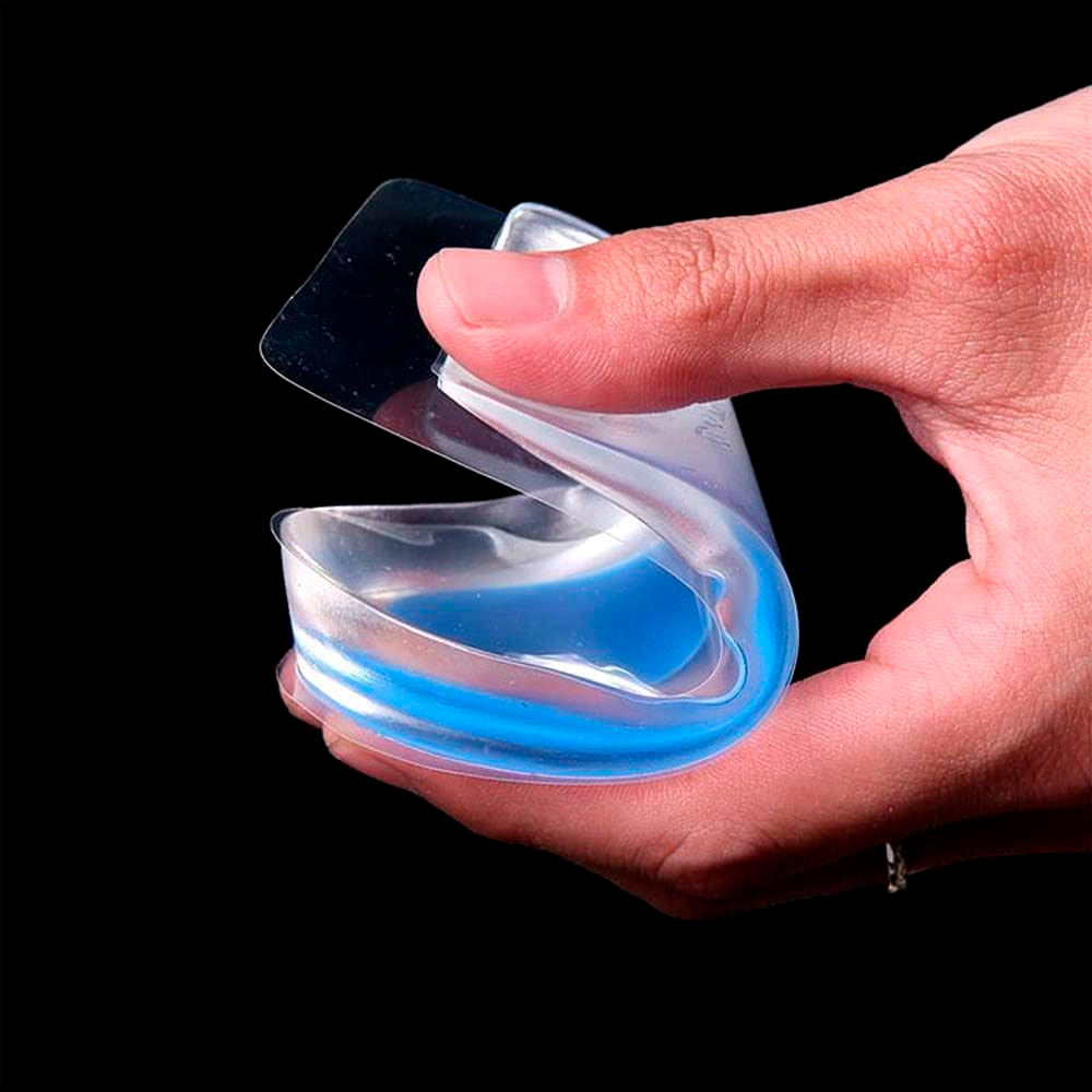 PALMILHA SILICONE  GEL SML ORTOPÉDICA CALCANHAR CALCANHEIRA Branco