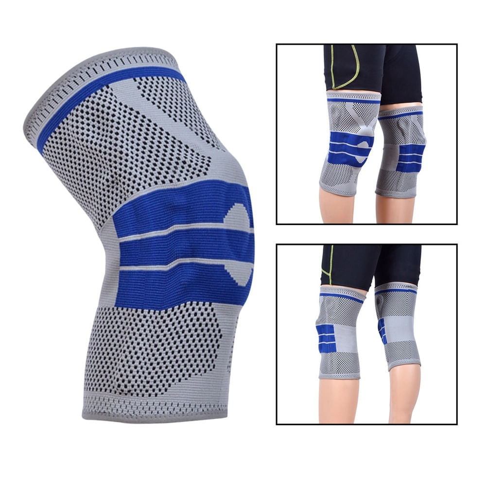Joelheira Compressão Estabilizador Esportivo Silicone Gel