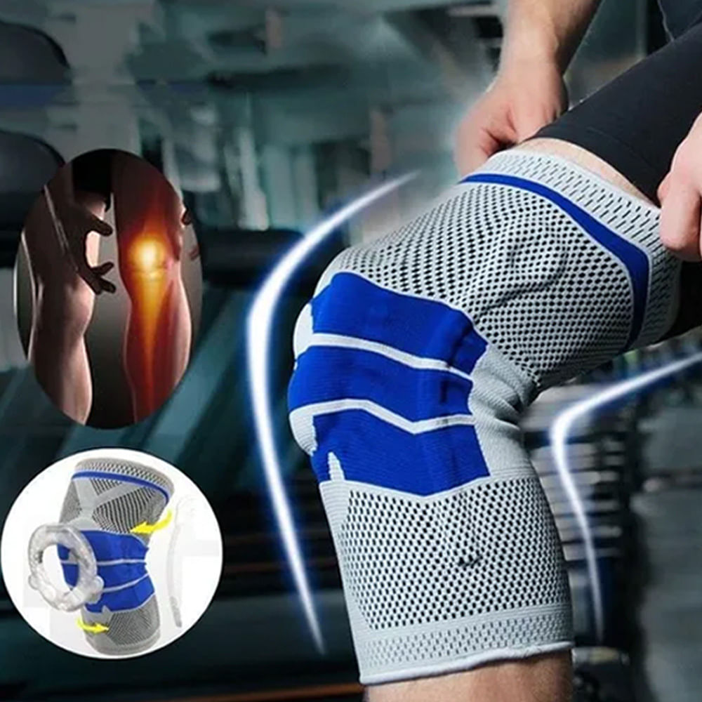 Joelheira Compressão Estabilizador Esportivo Silicone Gel