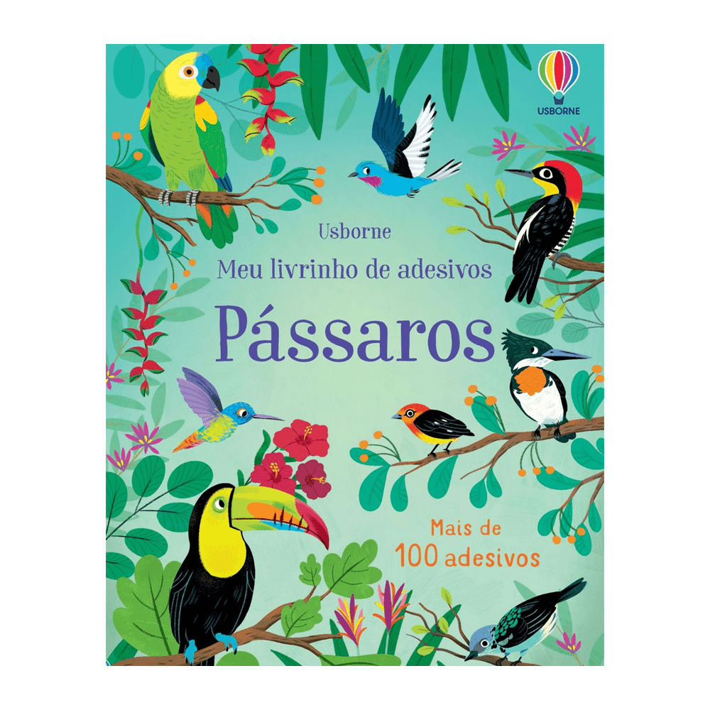 Livro de Adesivos Pássaros