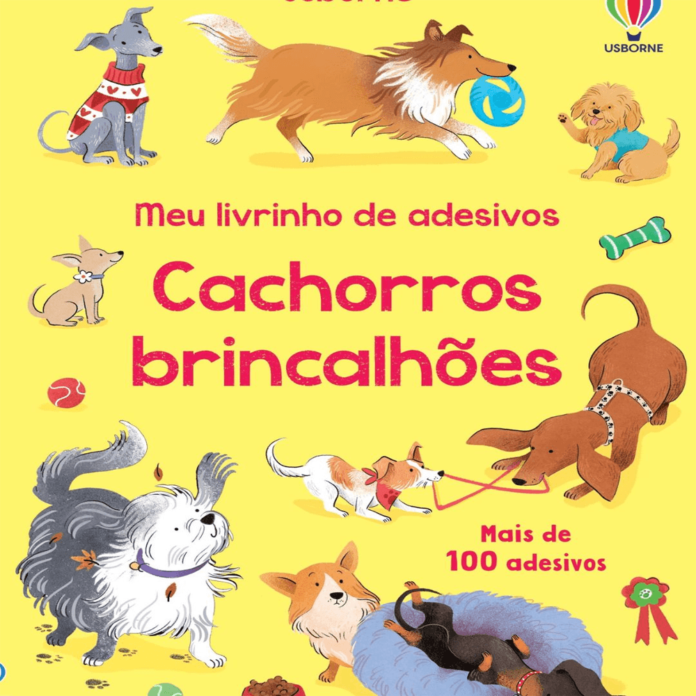 Livro de Adesivos Cachorros Brincalhões