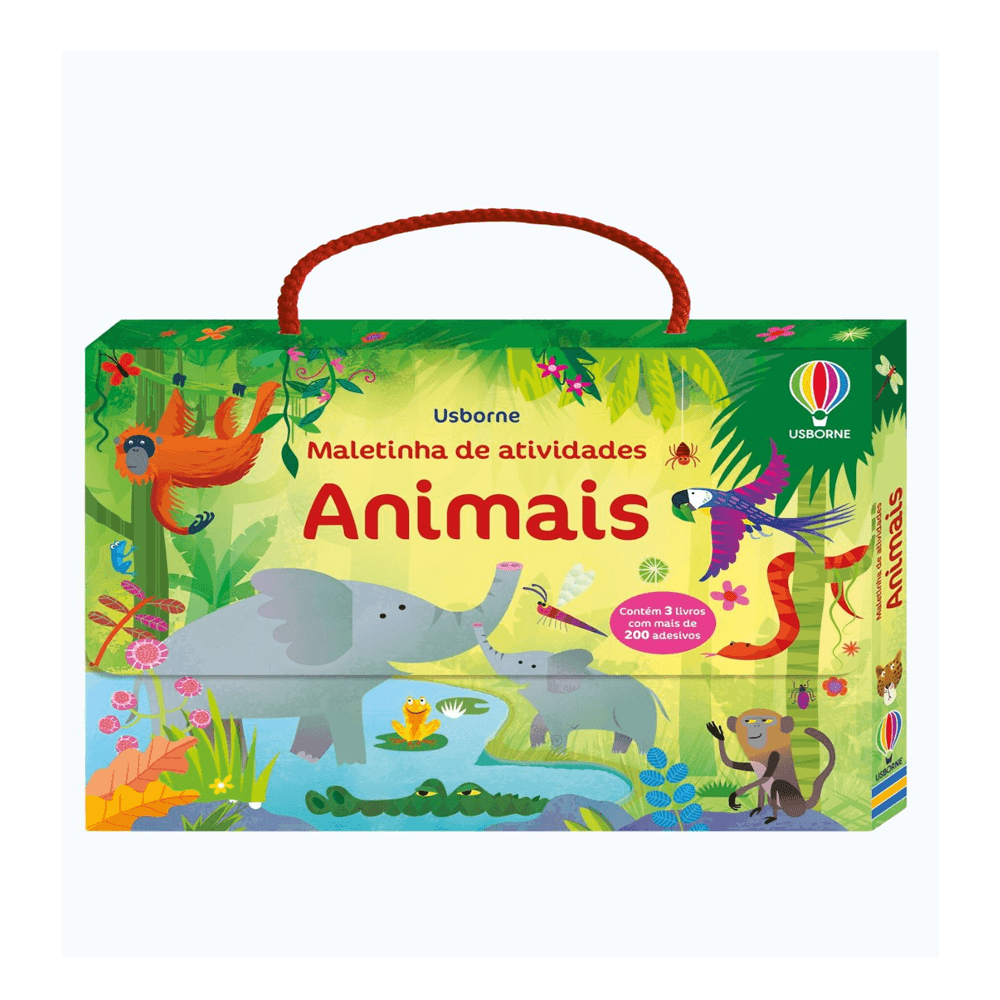 Kit 3 Livros de Atividades Infantil Animais