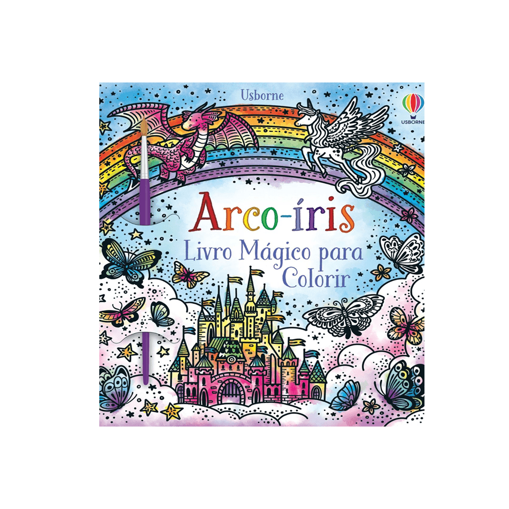 Livro para Colorir Aquabook Arco-íris. Fadas, Sereias e Unicórnios
