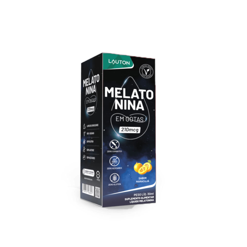 Melatonina Em Gotas Premium 210mcg Lauton Nutrition 30ml