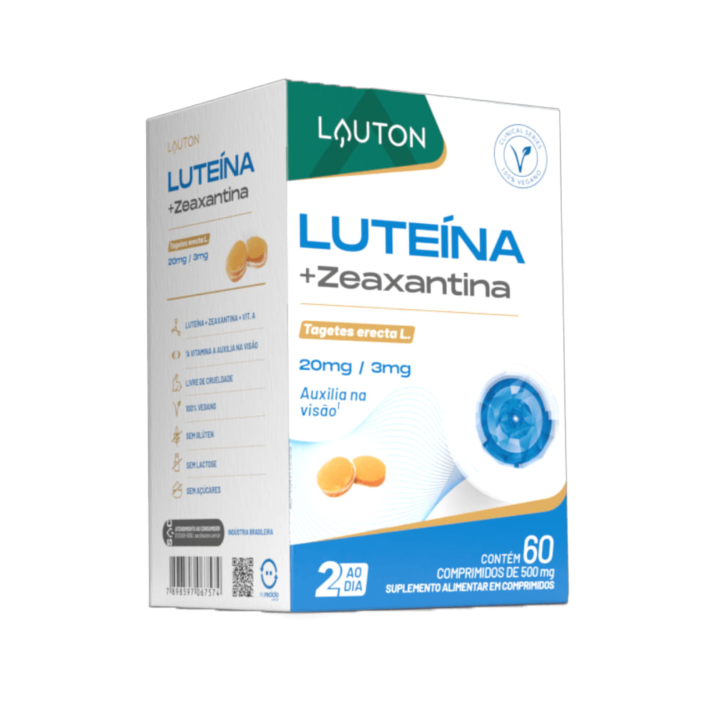 Luteína com Zeaxantina Lauton Nutrition 60 Comprimidos
