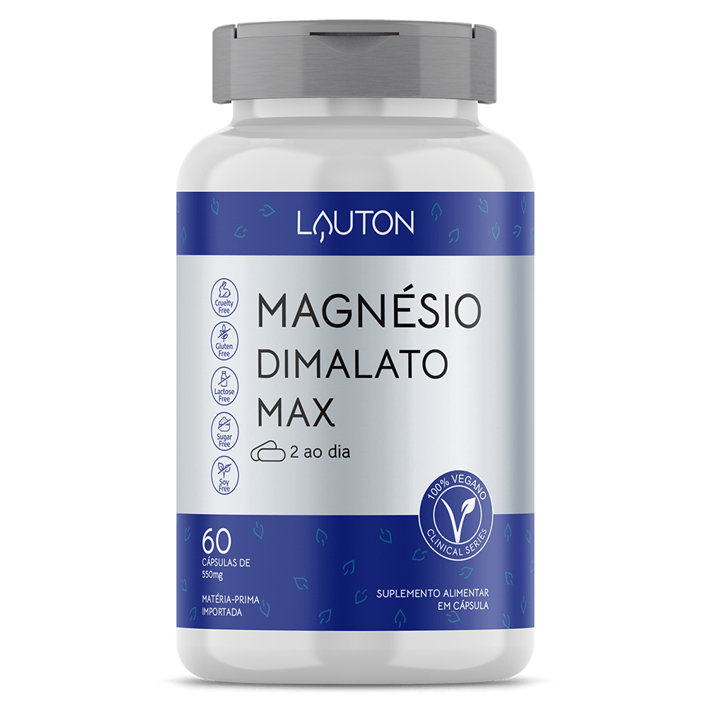 Magnésio Dimalato Max 60 Cápsulas Lauton