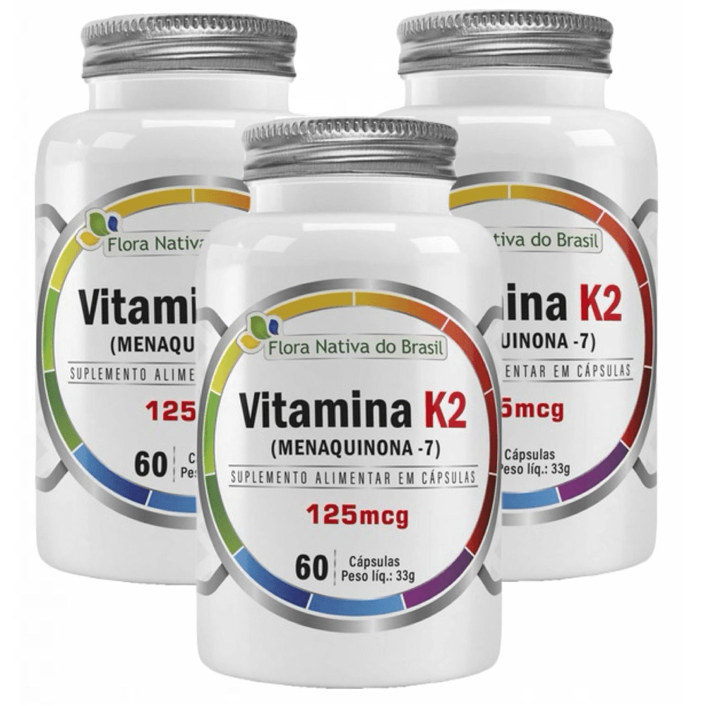 3x Vitamina K2 Flora Nativa 60 Cápsulas