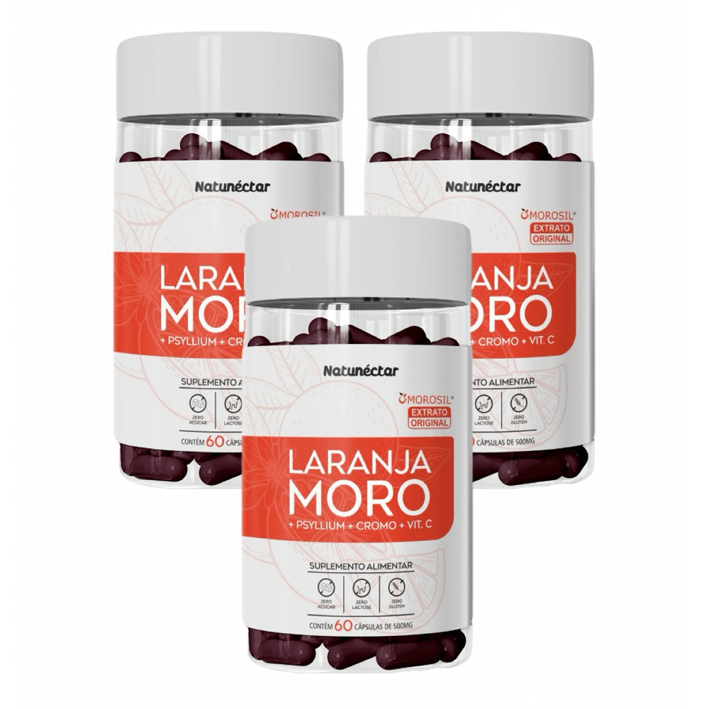 3x Laranja Moro Morosil 60 Cápsulas