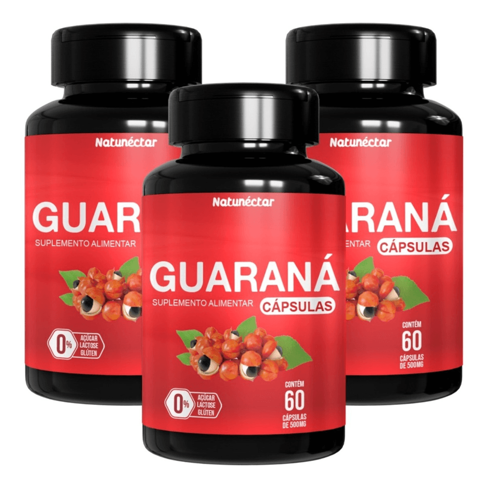3x Guaraná Natunéctar 60 Cápsulas
