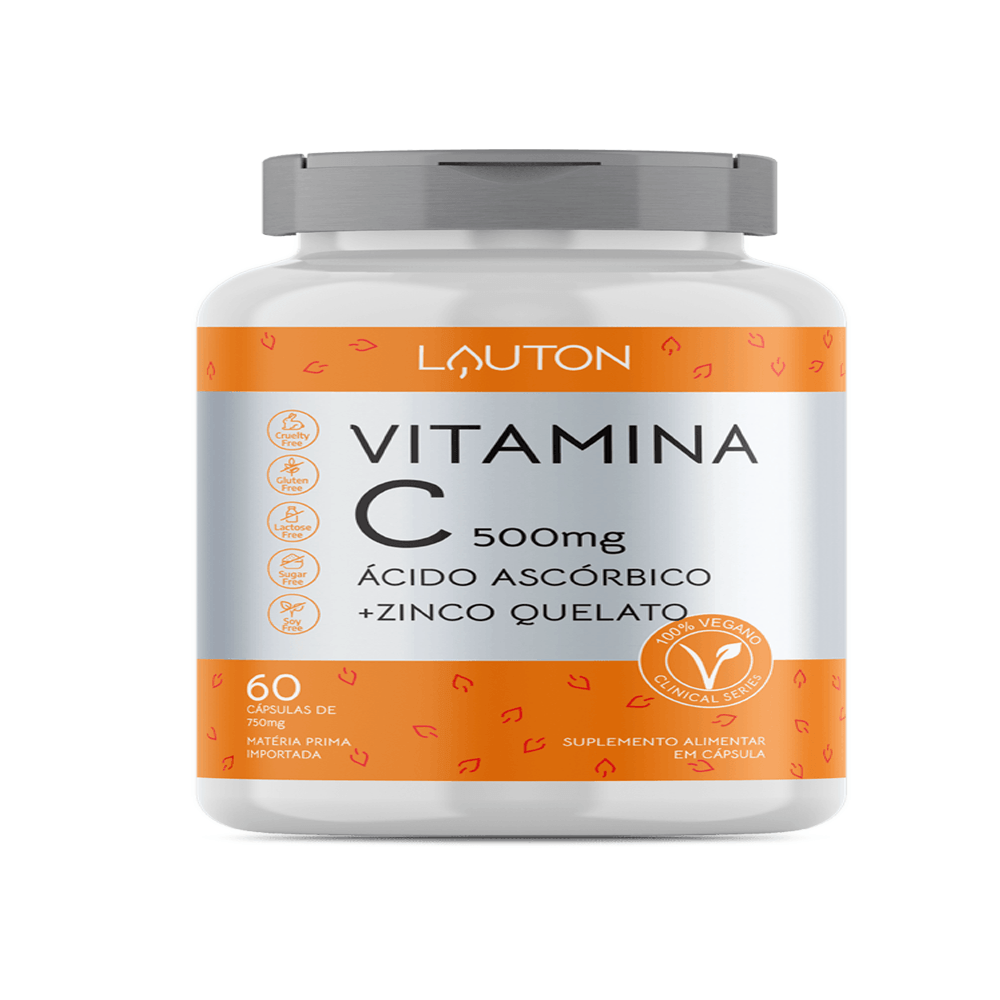 Vitamina C + Zinco 500mg 60 cápsulas