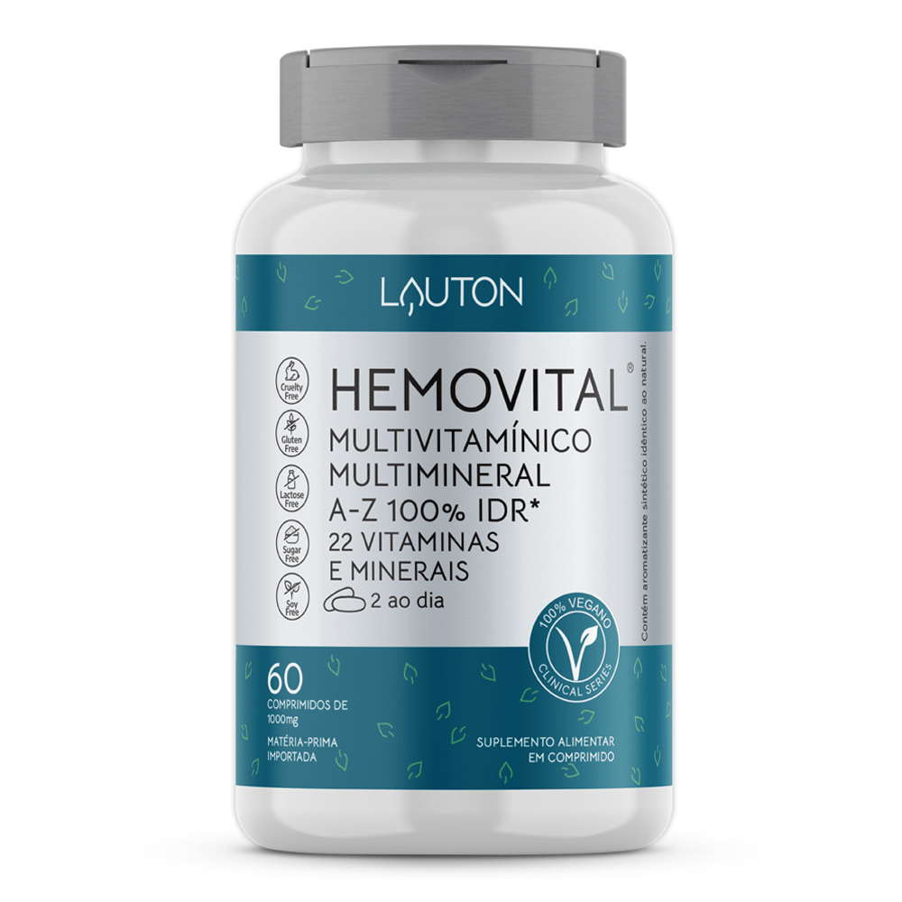 Hemovital ® Multivitamínico 60 Comprimidos  Lauton Nutrition