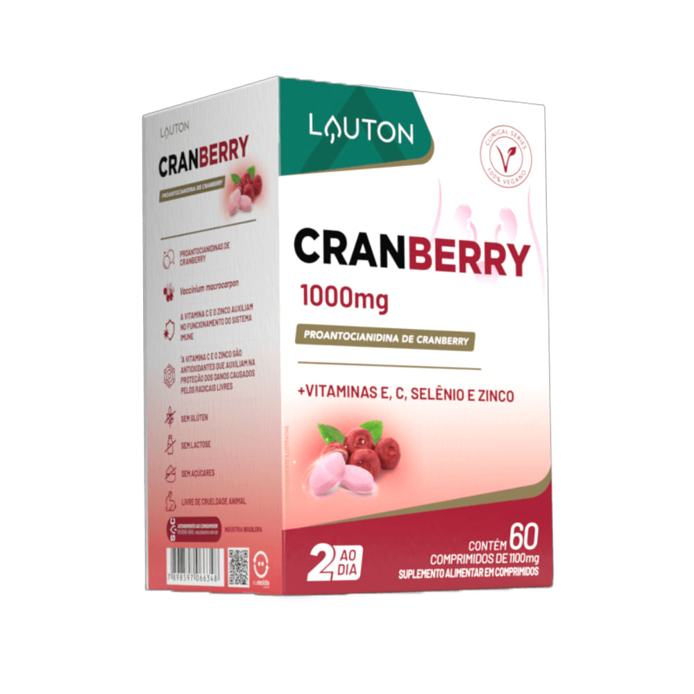 Cranberry 1000mg 60 Comprimidos Lauton Nutrition