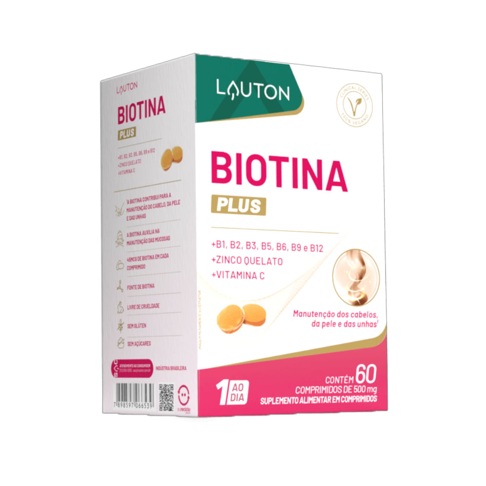 Biotina Plus 45mcg 60 Cápsulas Lauton Nutrition