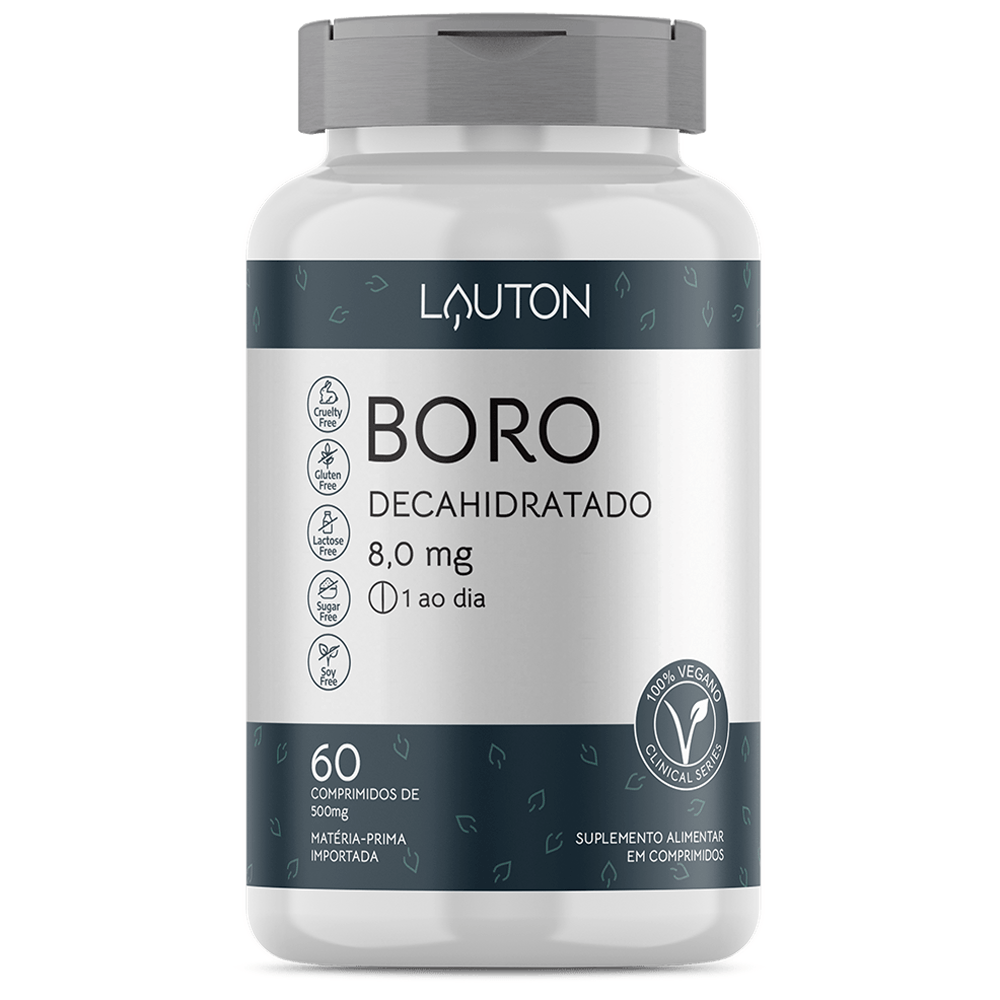 Boro Decahidratado 8,0mg 60 Comprimidos Lauton Nutrition