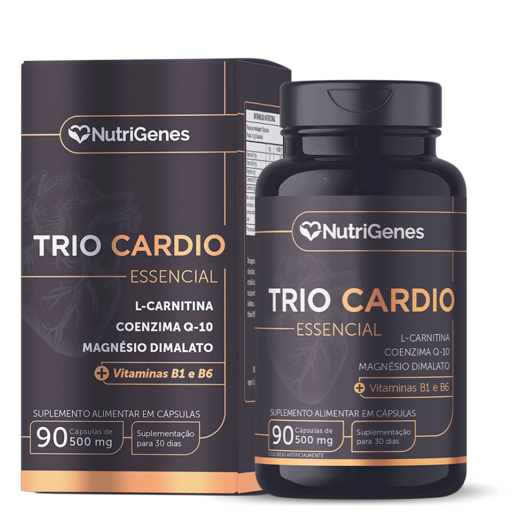 Trio Cardio Essencial Nutrigenes 500mg 90 Cápsulas