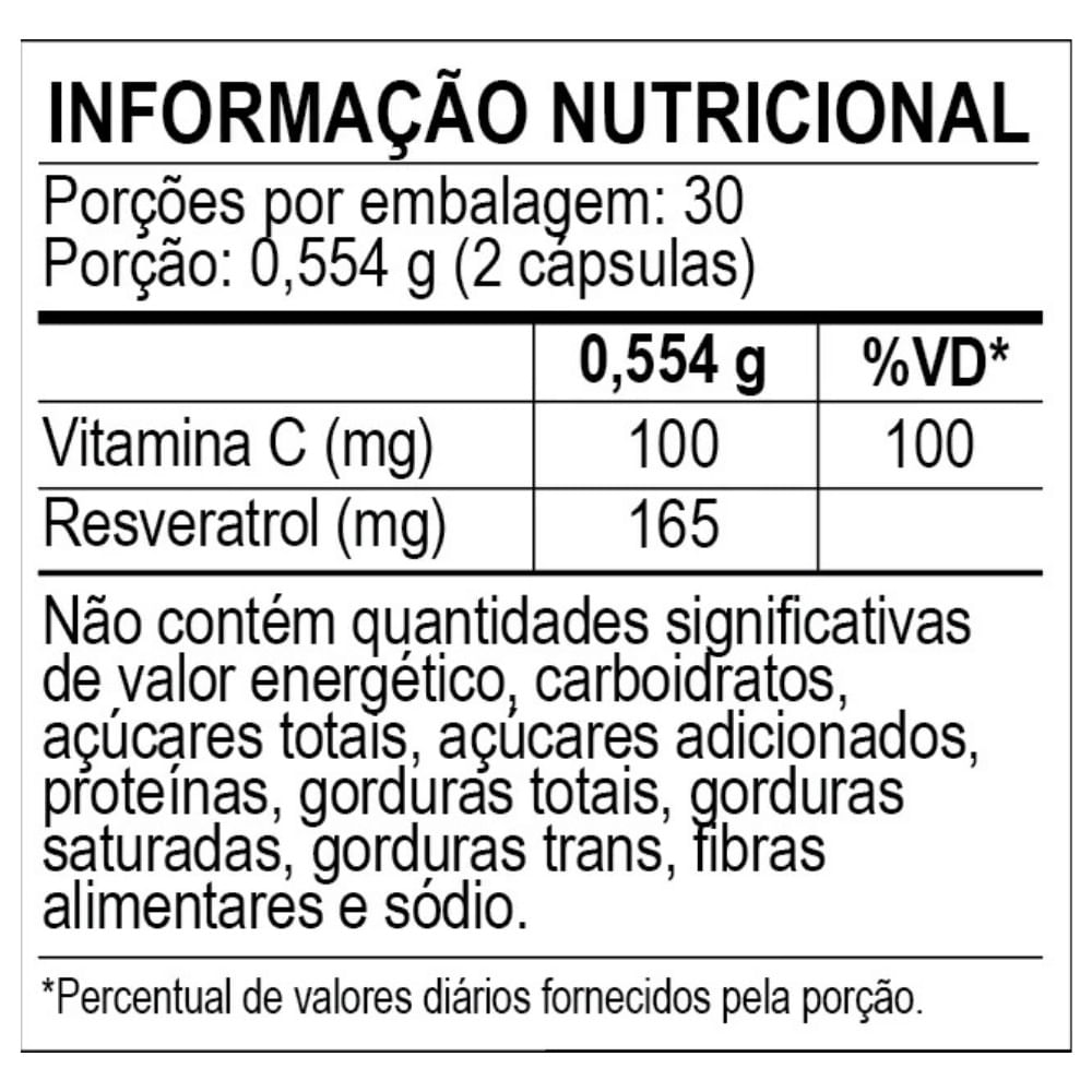 Trans-Resveratrol Sanavita 277mg 60 cápsulas