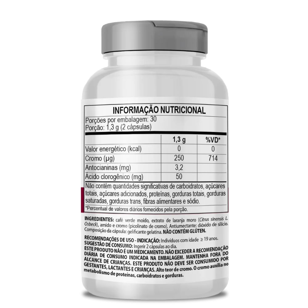 Morosil (Laranja Moro) Selo Autenticidade ClinicMais 650mg 60 Cápsulas