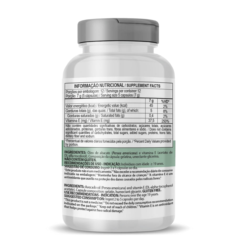 Óleo de Abacate ClinicMais 1000mg 60 Cápsulas