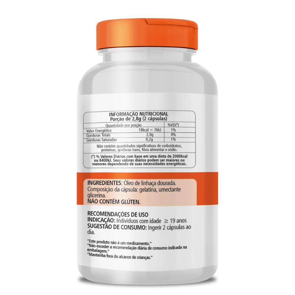 Óleo de Linhaça Dourada ClinicMais 1000mg 60 Cápsulas