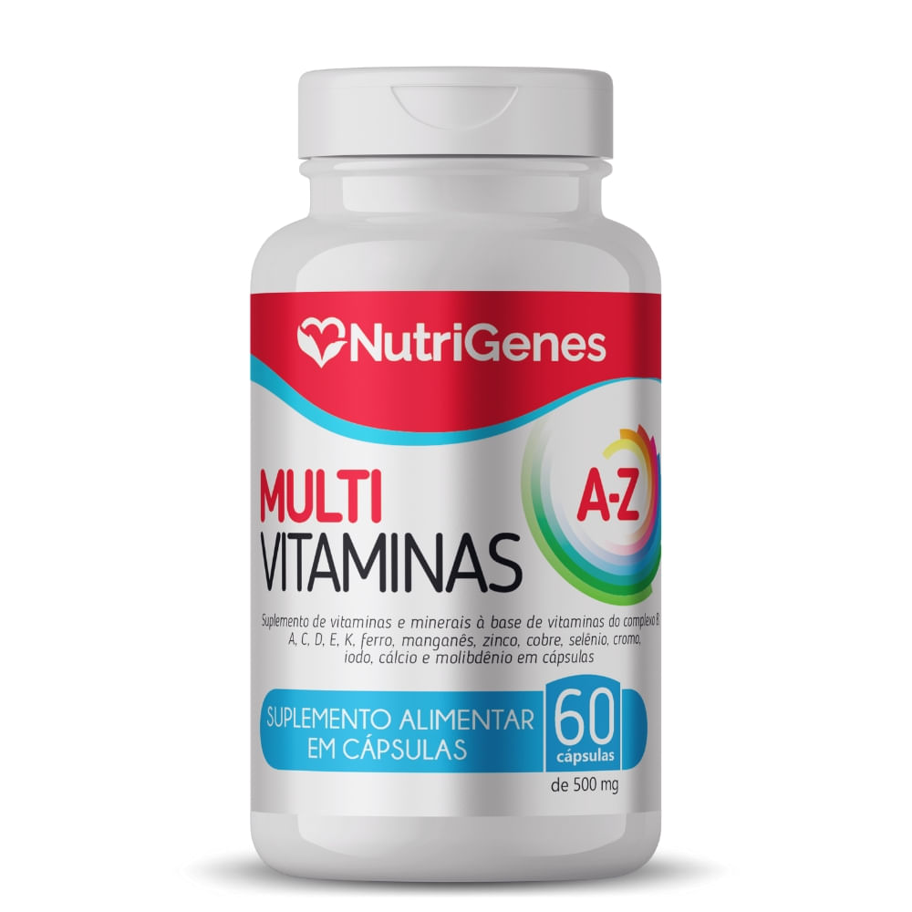 Multivitamínico A-Z Nutrigenes 500mg 60 cápsulas