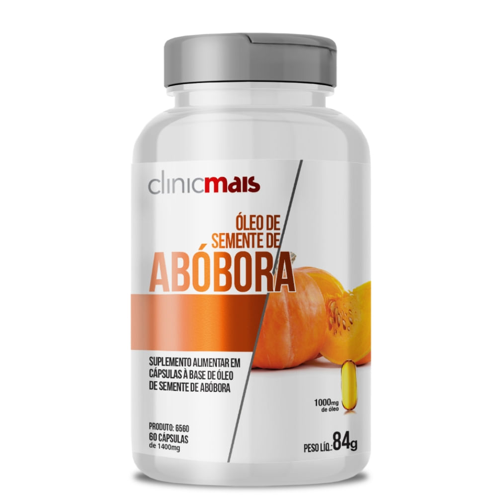 Óleo de Semente de Abóbora ClinicMais 1000mg 60 Cápsulas