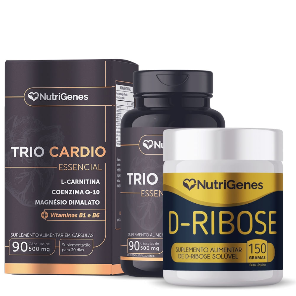 Kit Solução de Sinatra Trio Cardio + D-Ribose Nutrigenes