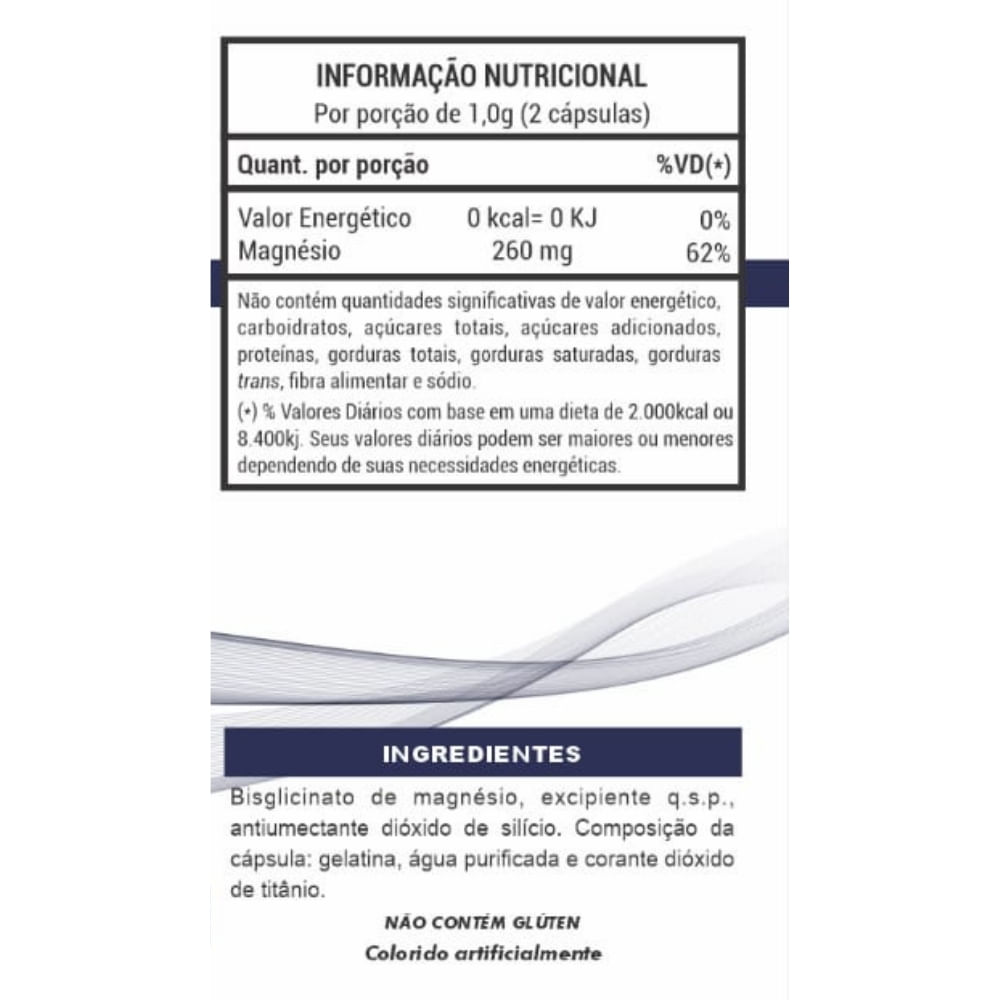 Magnésio Quelato Grancaps 500mg 60 cápsulas