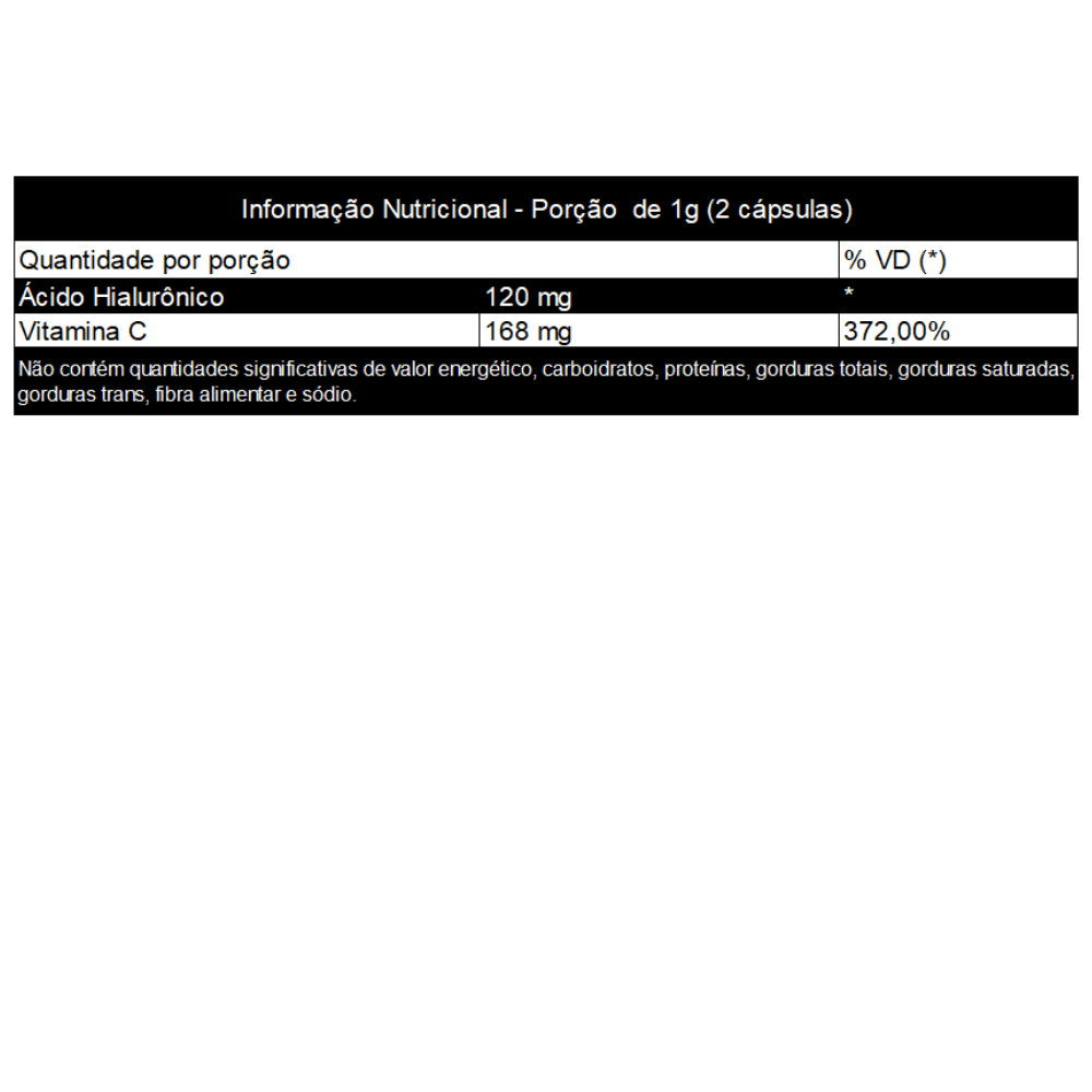Ácido Hialurônico com Colágeno Verisol Nutrigenes 500mg 60 cápsulas