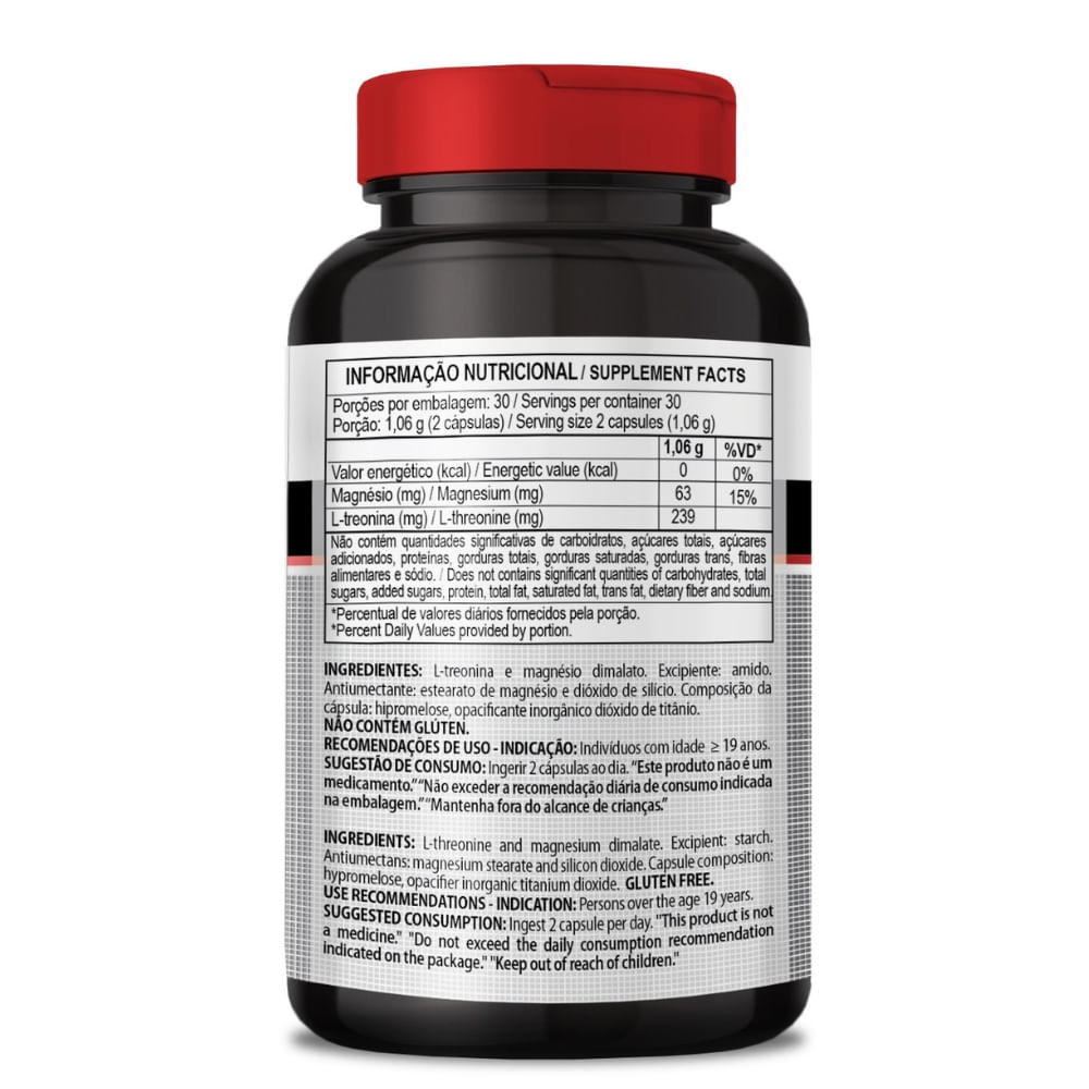 Magnésio L-treonato Treonat Mais ClinicMais 530mg 60 Cápsulas
