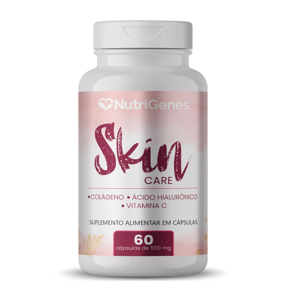 Ácido Hialurônico Com Colágeno Verisol 60 Cápsulas Nutrigenes 500mg