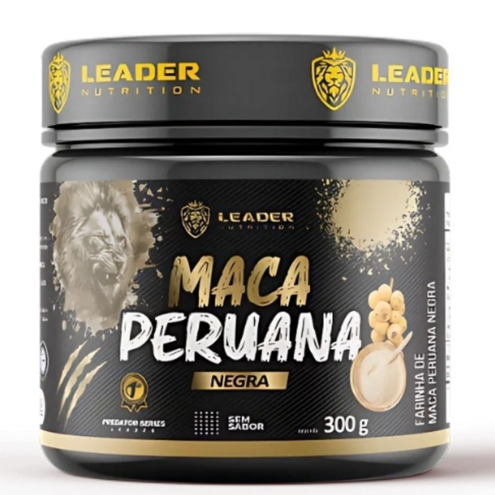 Maca Peruana Negra Sabor Neutro Leader 300g