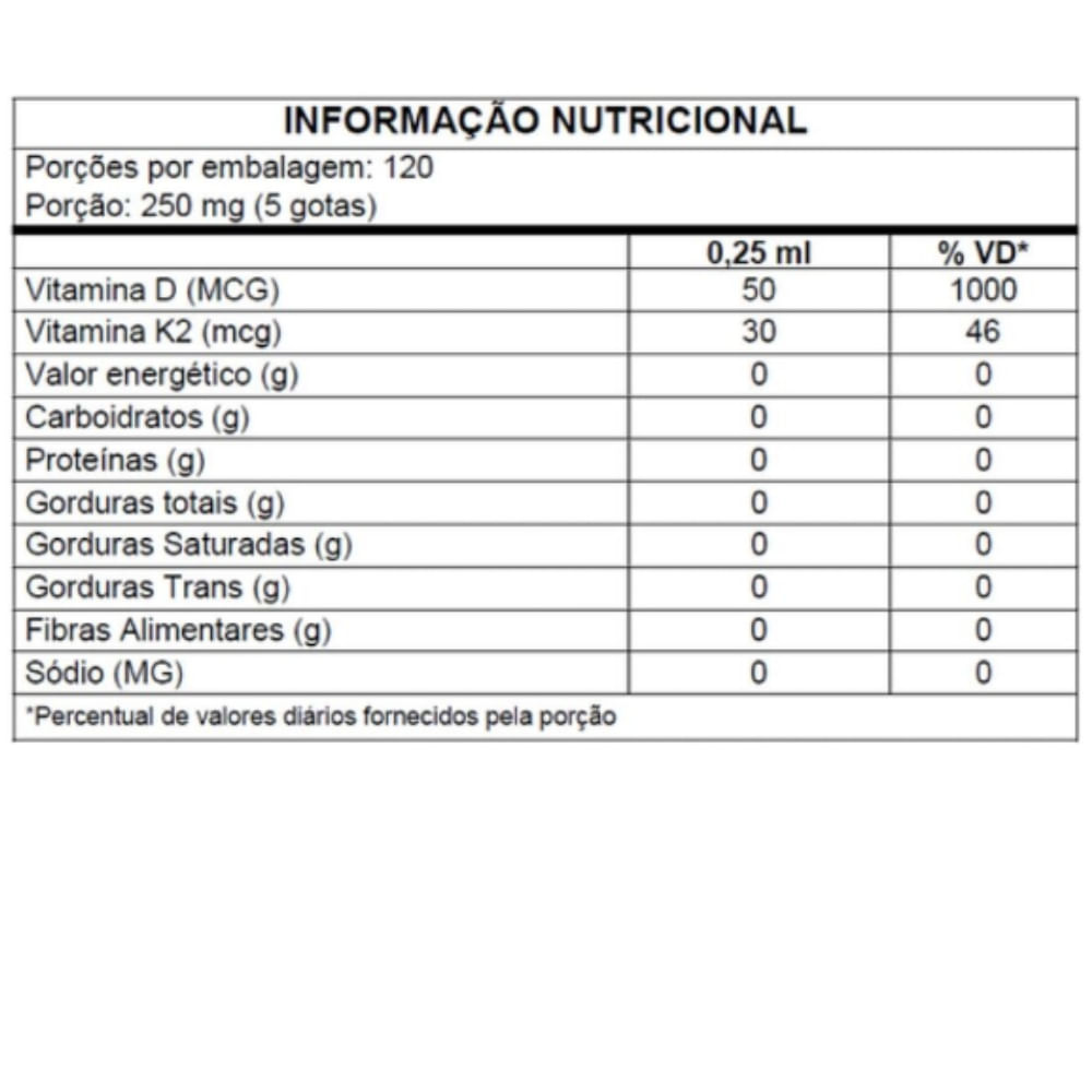 Vitamina D + K2 em Gotas Muwiz 30ml