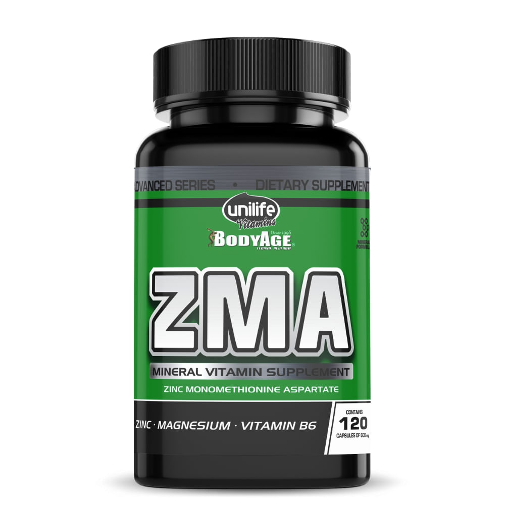 ZMA 120 cápsulas Unilife 600mg