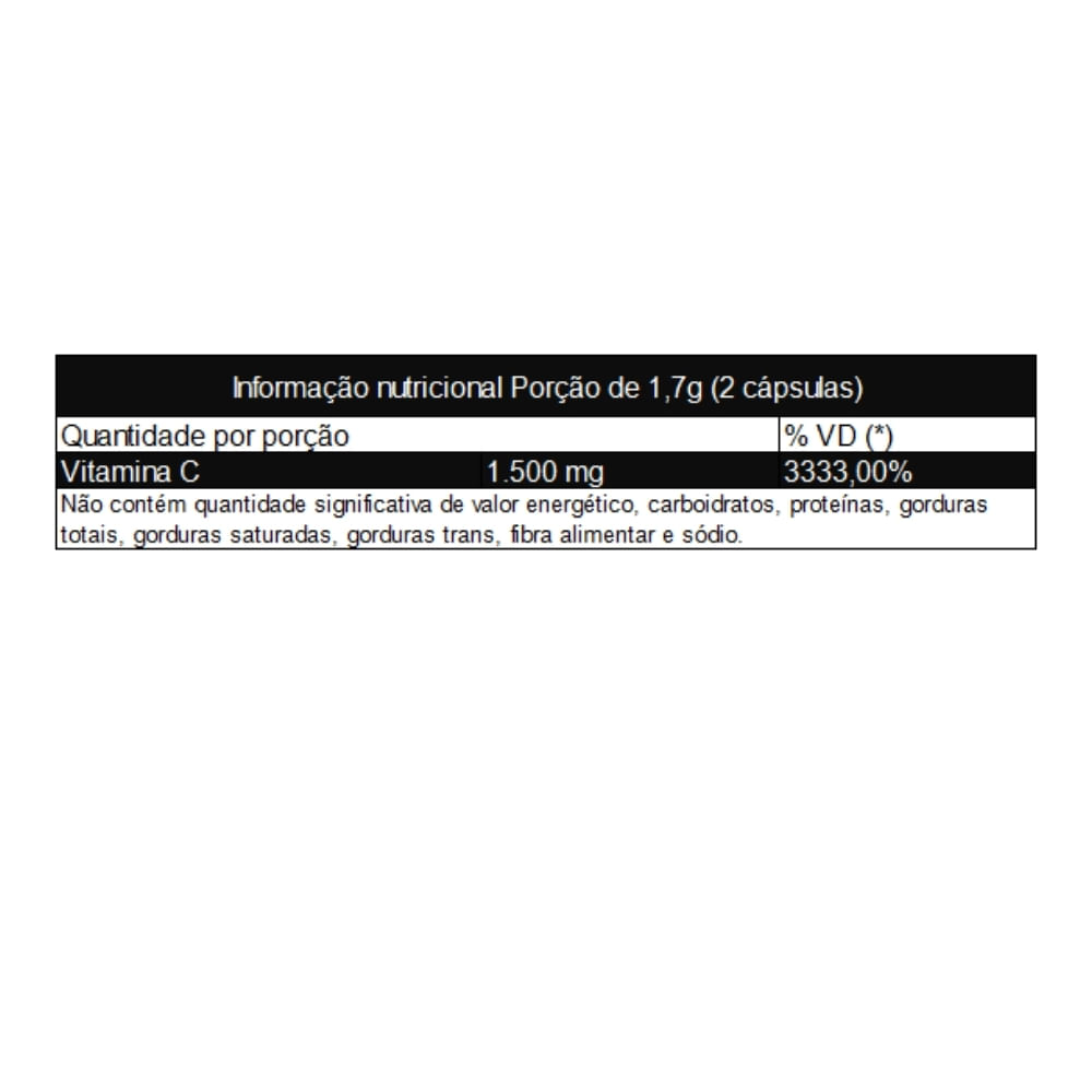 Vitamina C (Ácido Ascórbico) Muwiz 750mg 60 Cápsulas