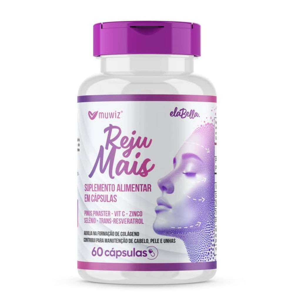 RejuMais Resveratrol e Pinus Pinaster 60 cápsulas Muwiz 600mg