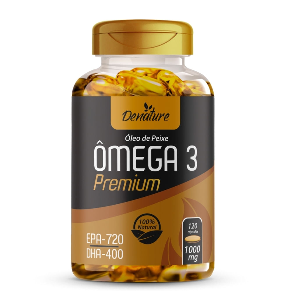 Ômega 3 Premium Denature 1000mg 120 Cápsulas