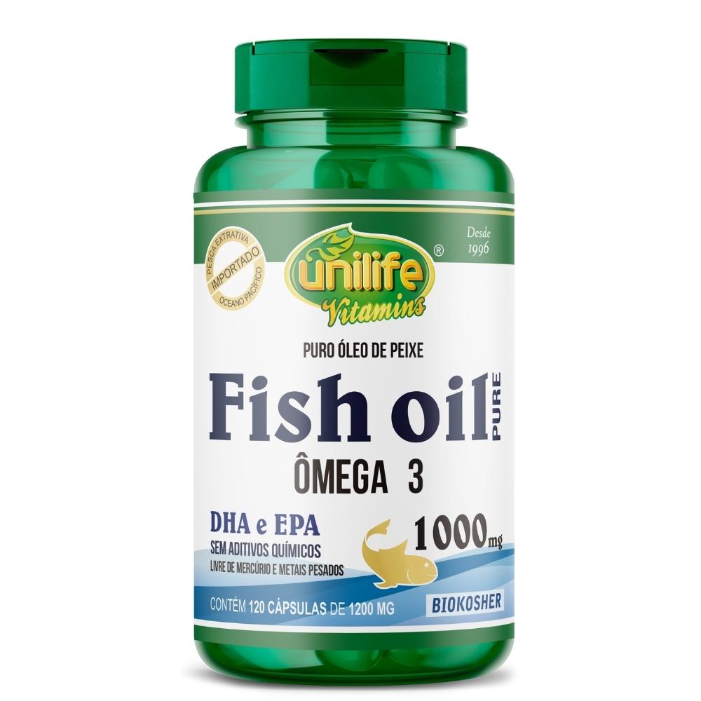 Ômega 3 Fish Oil Unilife 1000mg 120 Cápsulas