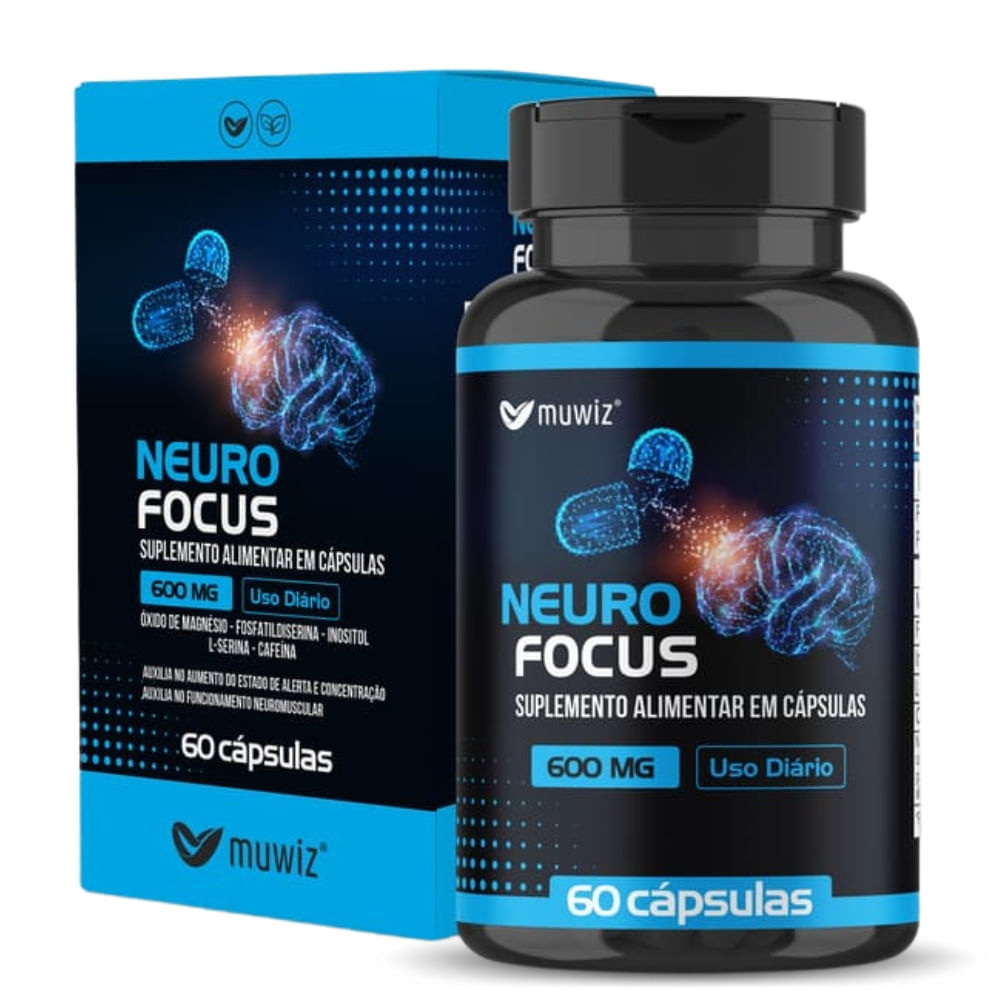Neuro Focus 60 cápsulas Muwiz 600mg