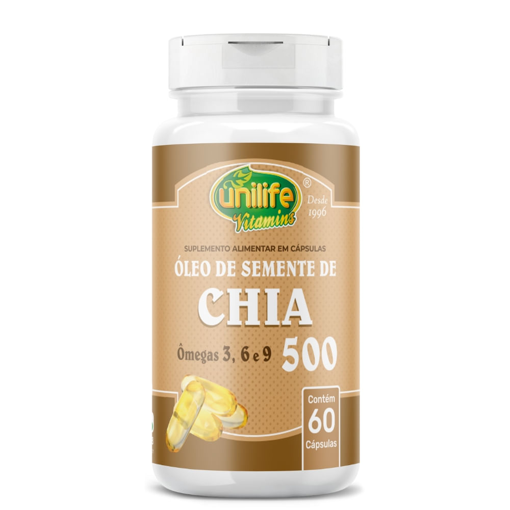 Óleo de Chia 60 cápsulas Unilife 700mg