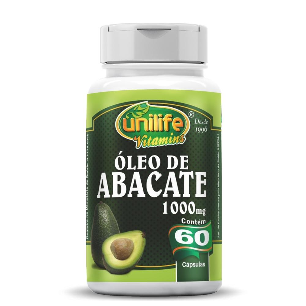 Óleo De Abacate 60 Cápsulas Unilife 1000mg