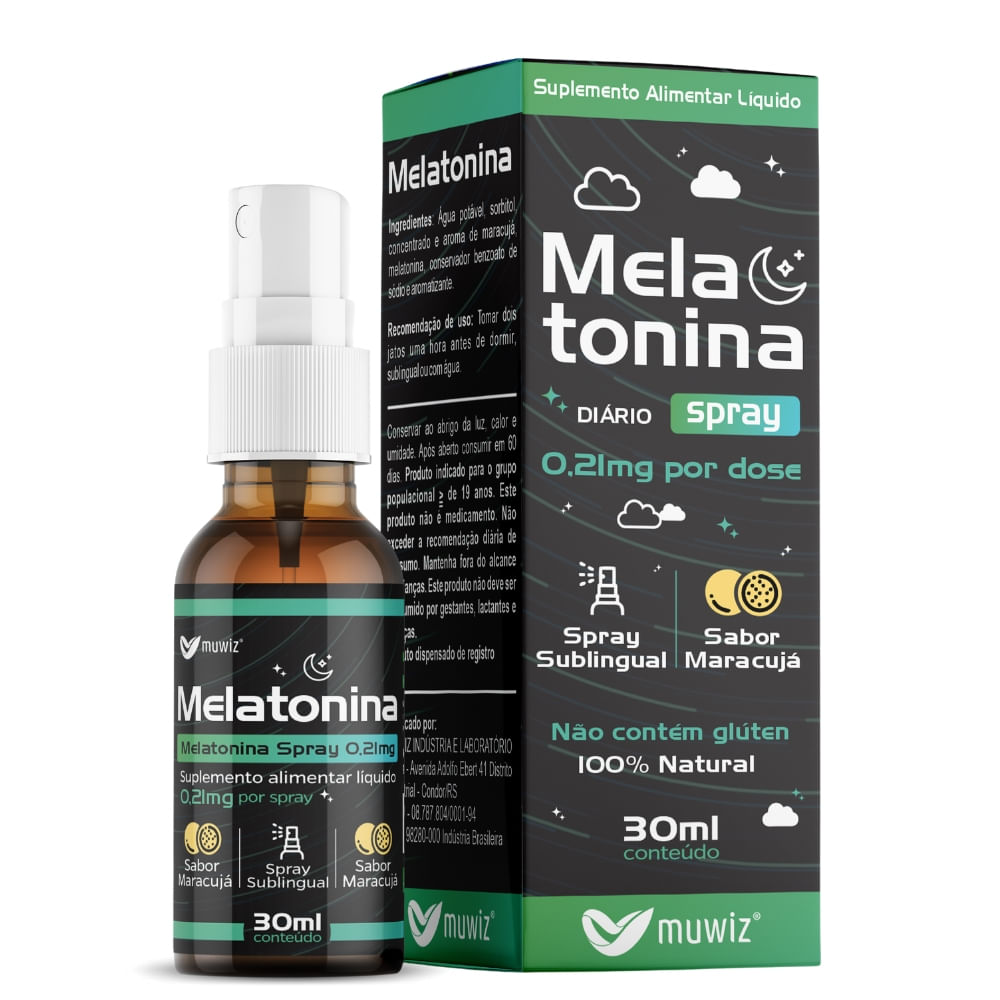 Melatonina Spray Muwiz 30ml 0,21mg