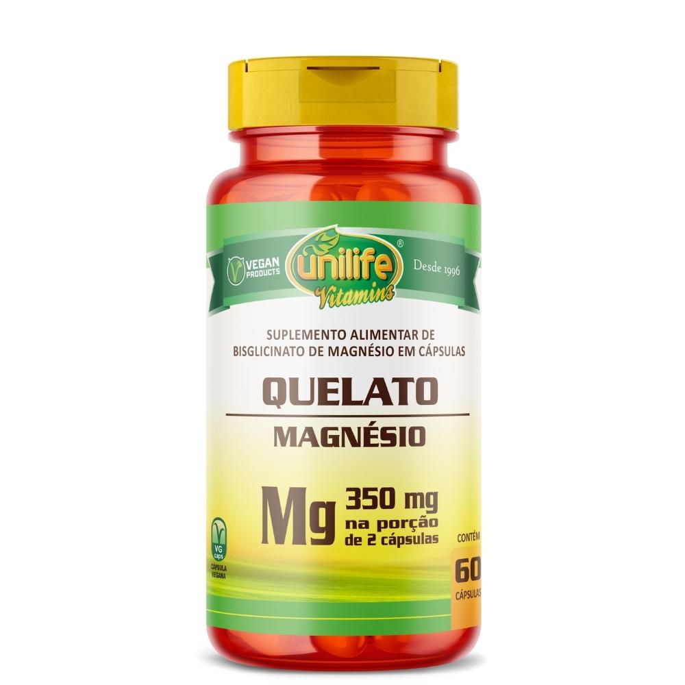 Magnésio Quelato 60 cápsulas Unilife 700mg