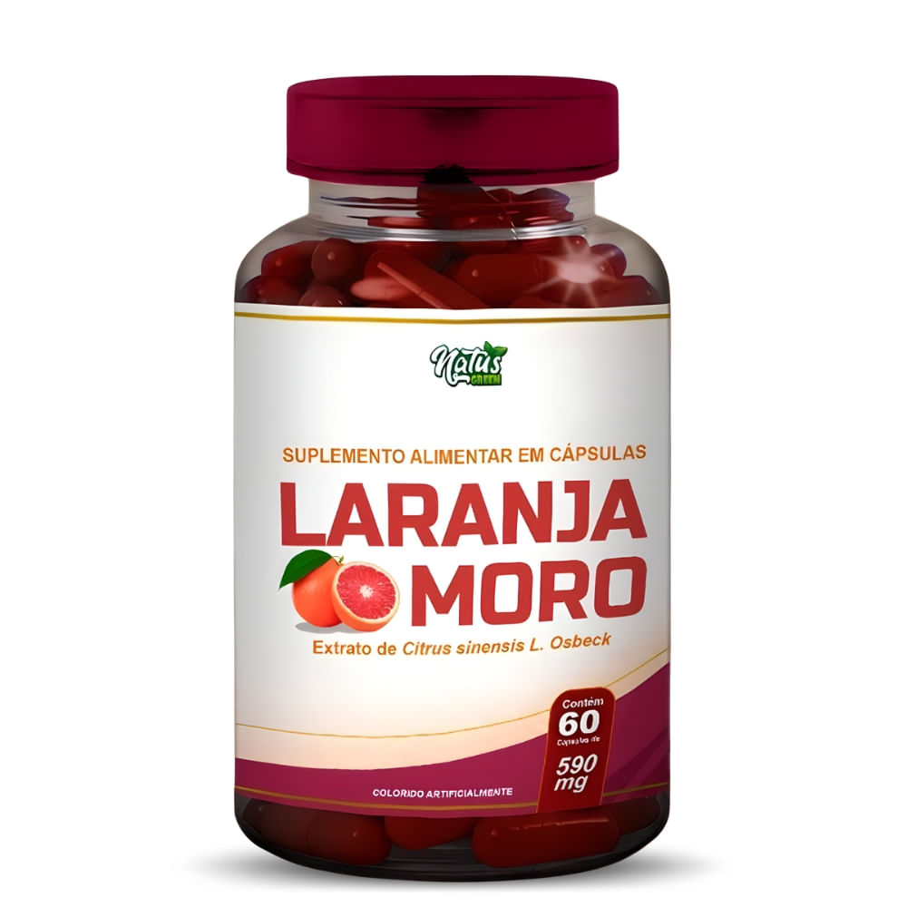 Laranja Moro Pura (morosil) 60 Cápsulas Natus Green 500mg