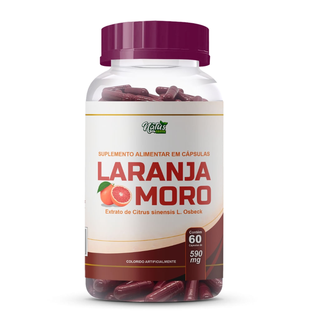 Laranja Moro Pura (Morosil) Natus Green 500mg 60 Cápsulas