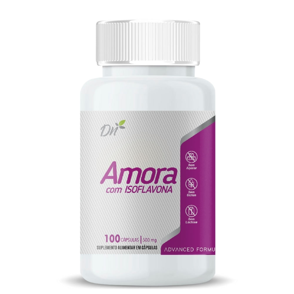 Amora com Isoflavona 100 cápsulas Denature 500mg