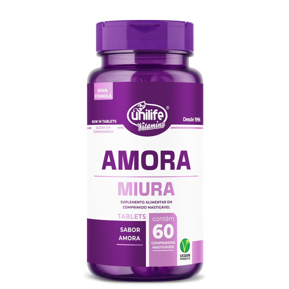Amora Miura Mastigável Unilife 1000mg 60 comprimidos