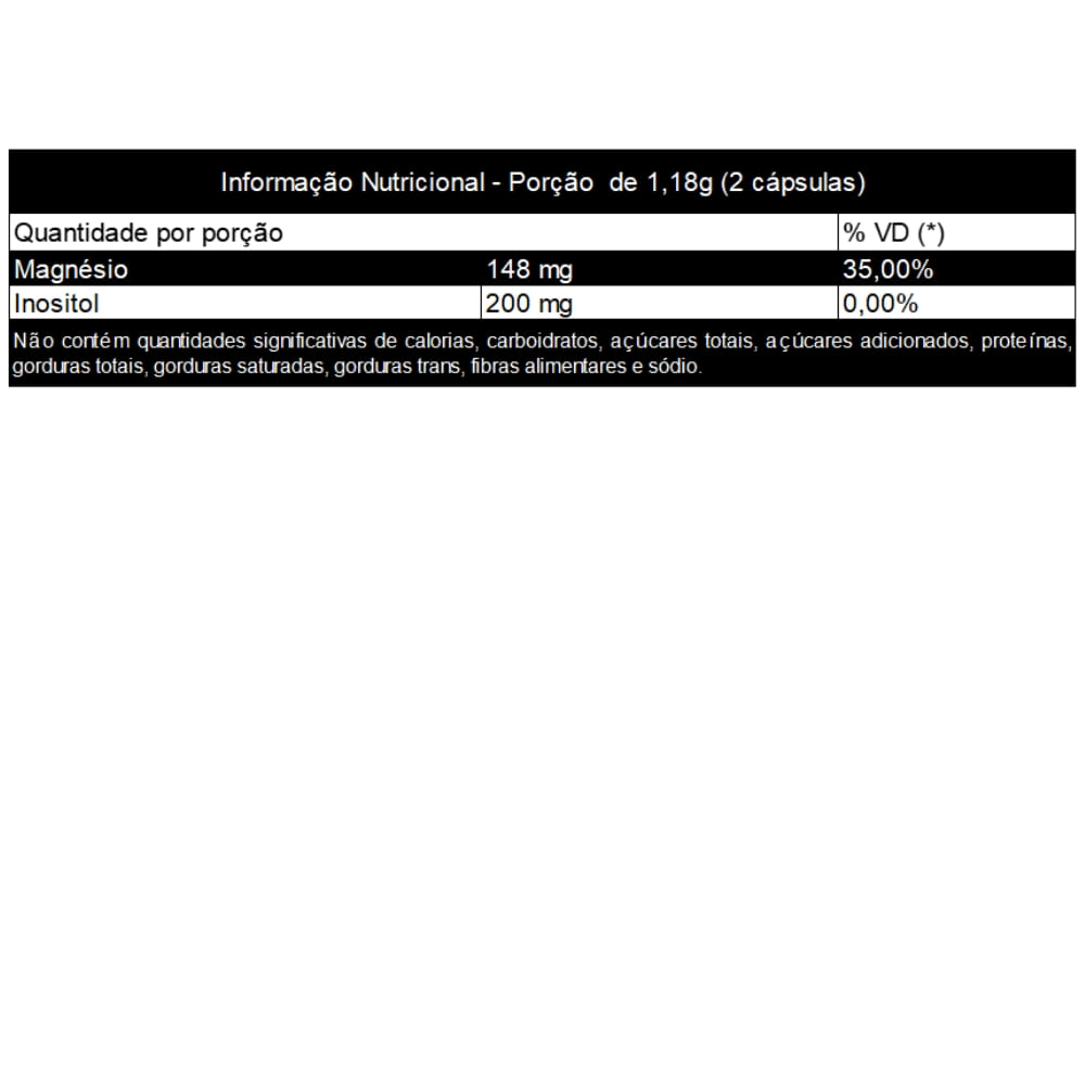 4 Magnésios + Inositol Natus Green 590mg 60 cápsulas