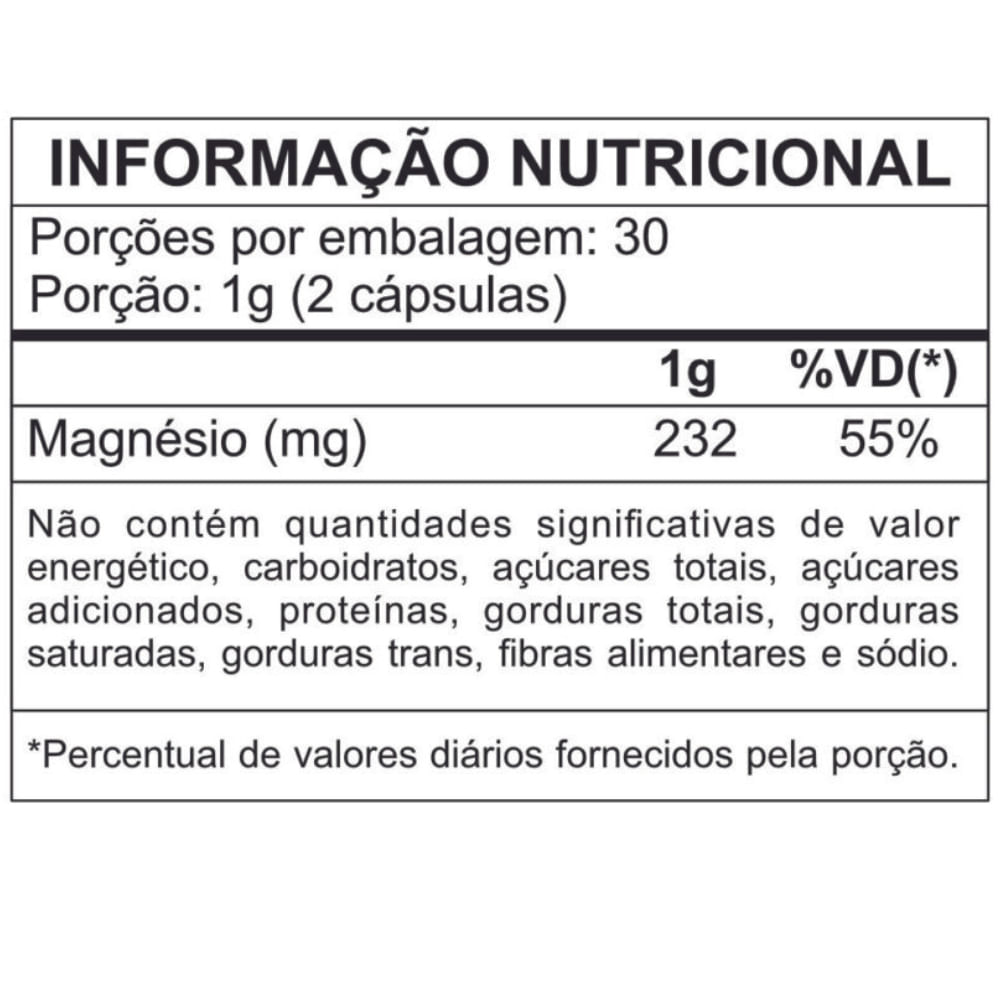 5 Magnésios Muwiz 500mg 60 Cápsulas