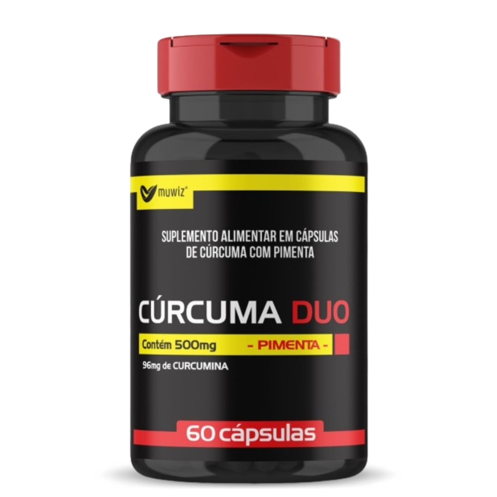 Cúrcuma com Pimenta Preta 60 cápsulas Muwiz 460mg