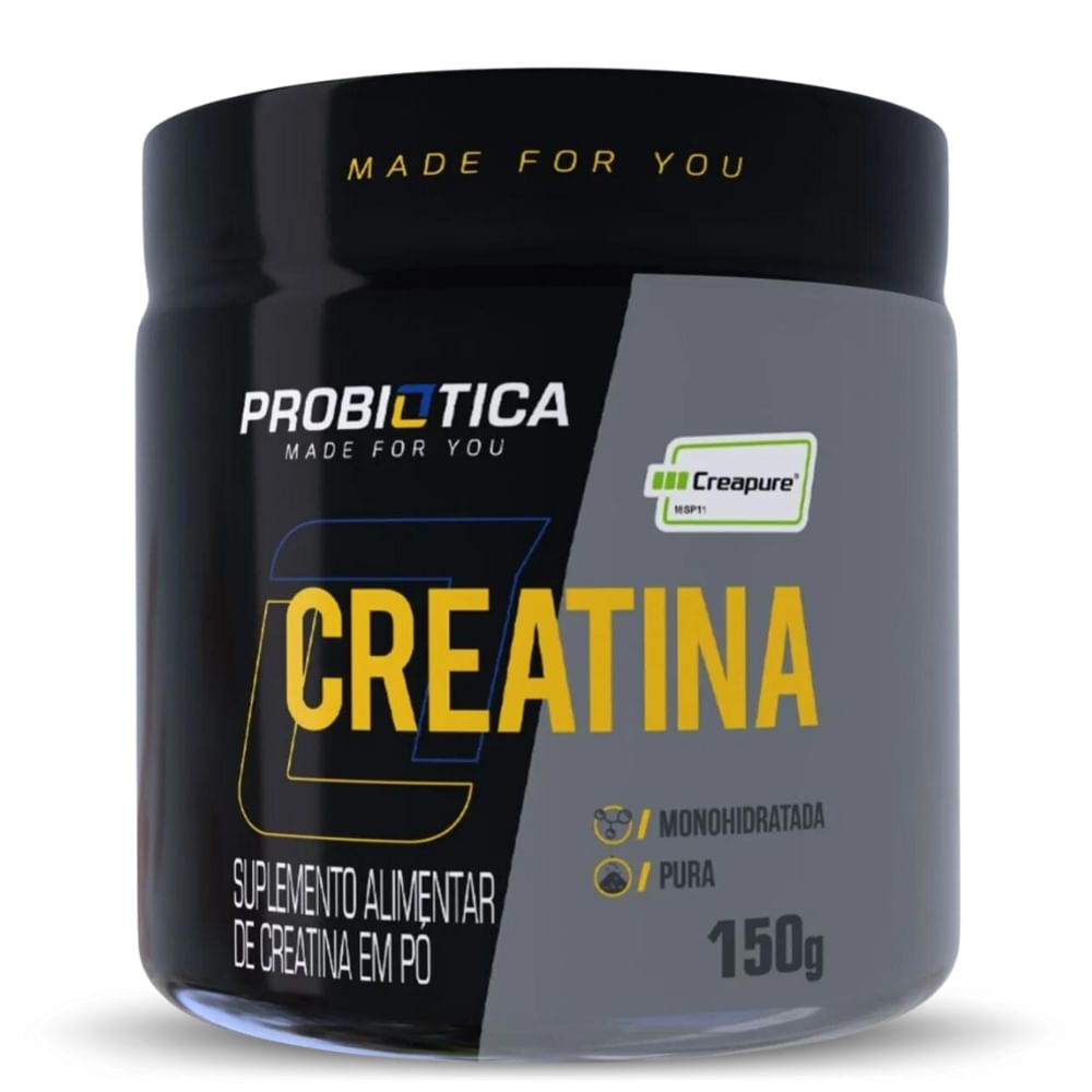 Creatina Pura Creapure Sabor Neutro Probiótica 150g